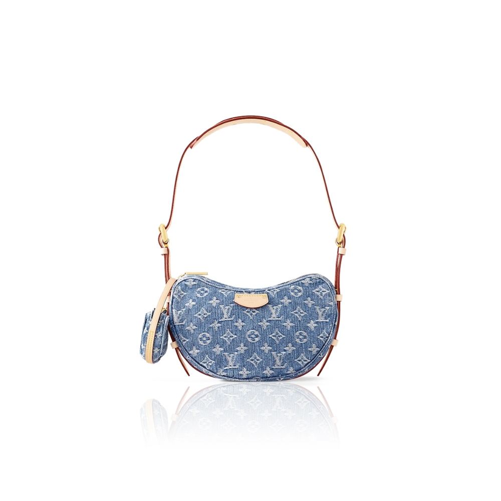 Louis Vuitton LV CROISSANT Denim Handbag