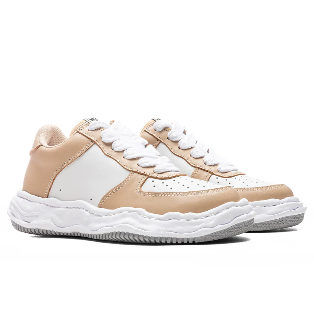 MIHARA YASUHIRO Wayne Low OG Sole Leather Sneaker - Beige/White