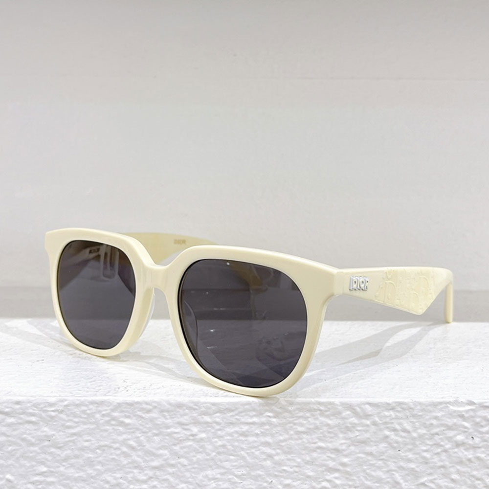 Dior Logo Leg Plate Frame sunglasses Top quality