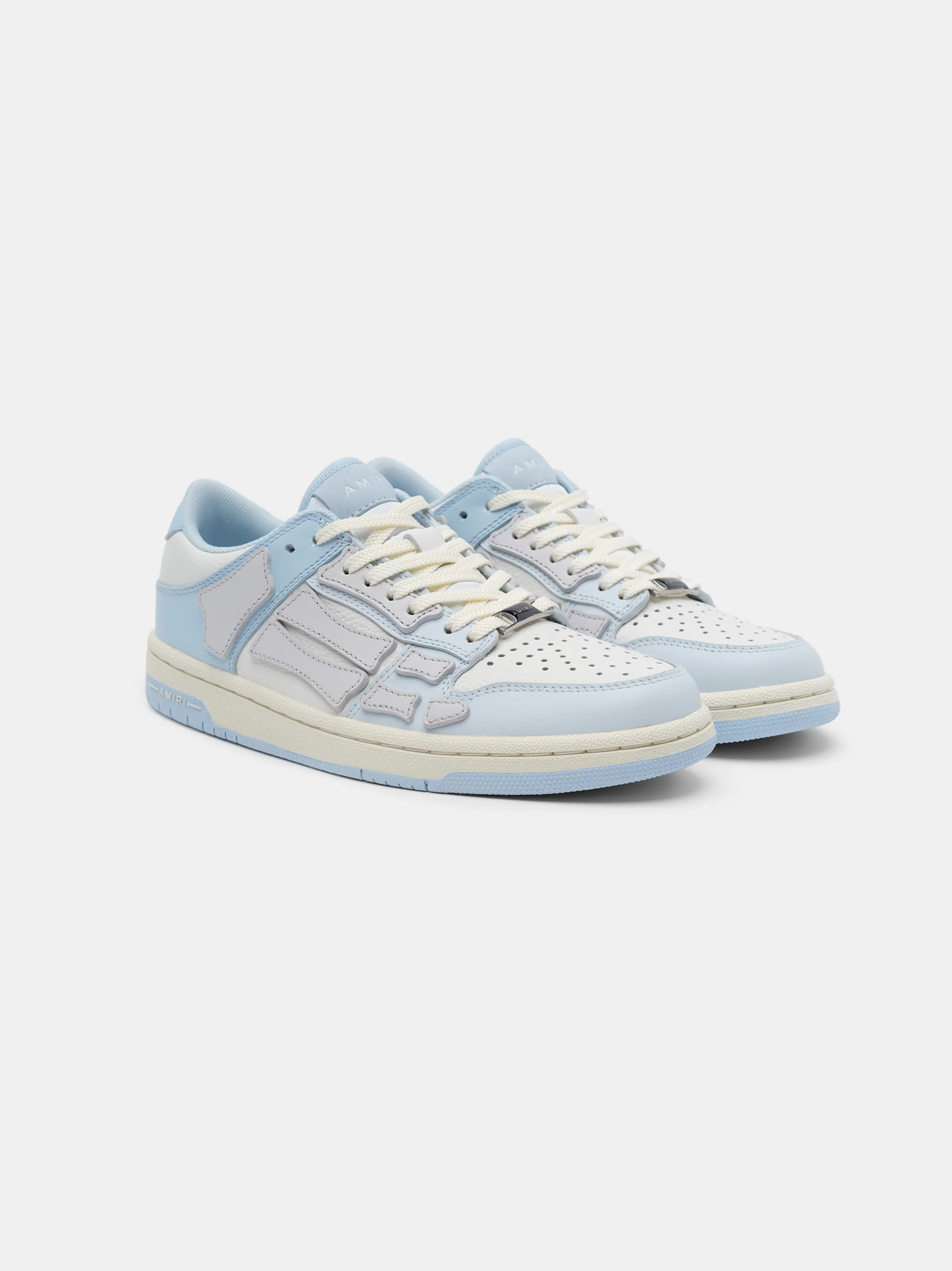 AMIRI WOMEN - WOMEN'S TWO-TONE SKEL TOP LOW - Blue White Grey