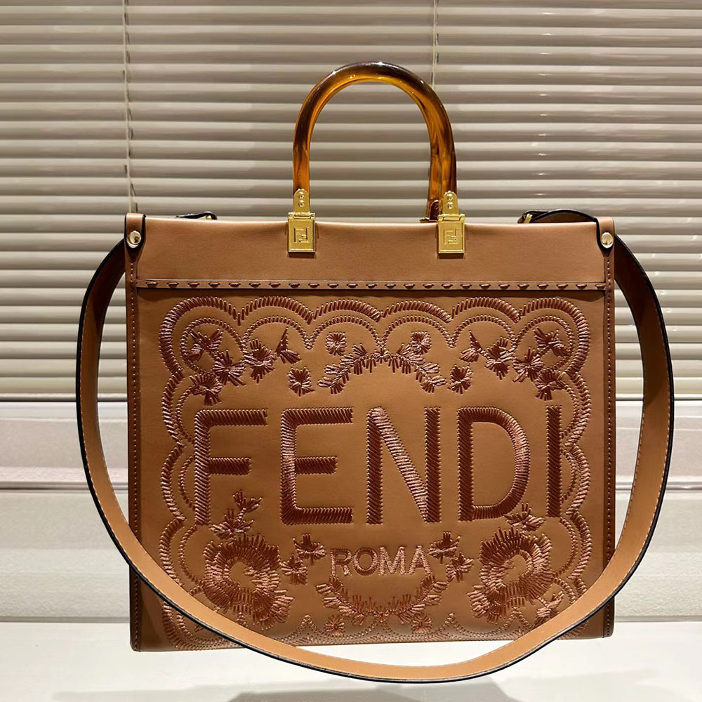 FENDI Sunshine Flower Embroidery Bag Medium