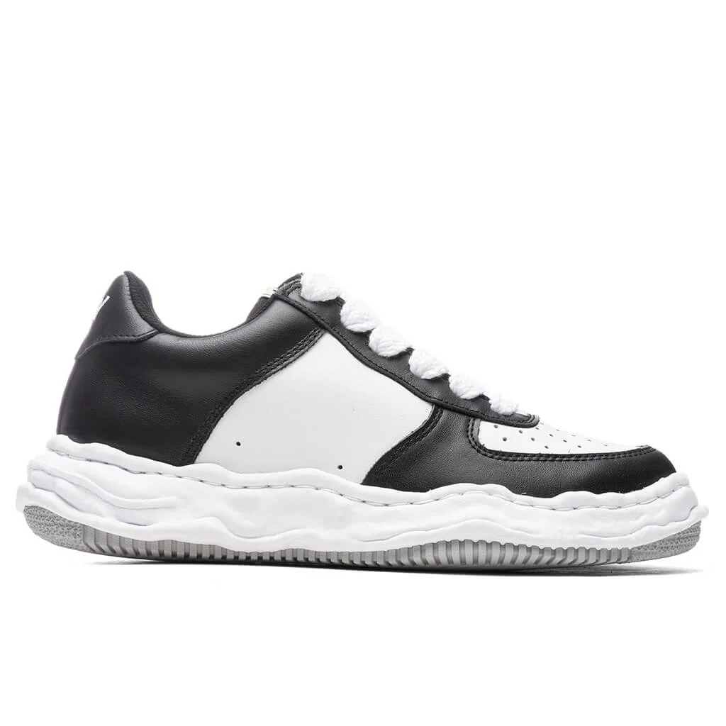 MIHARA YASUHIRO Wayne Low OG Sole Leather Sneaker - Black/White