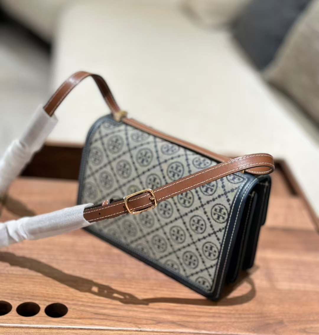 Torybruch Shoulder Backpack Classic Pattern