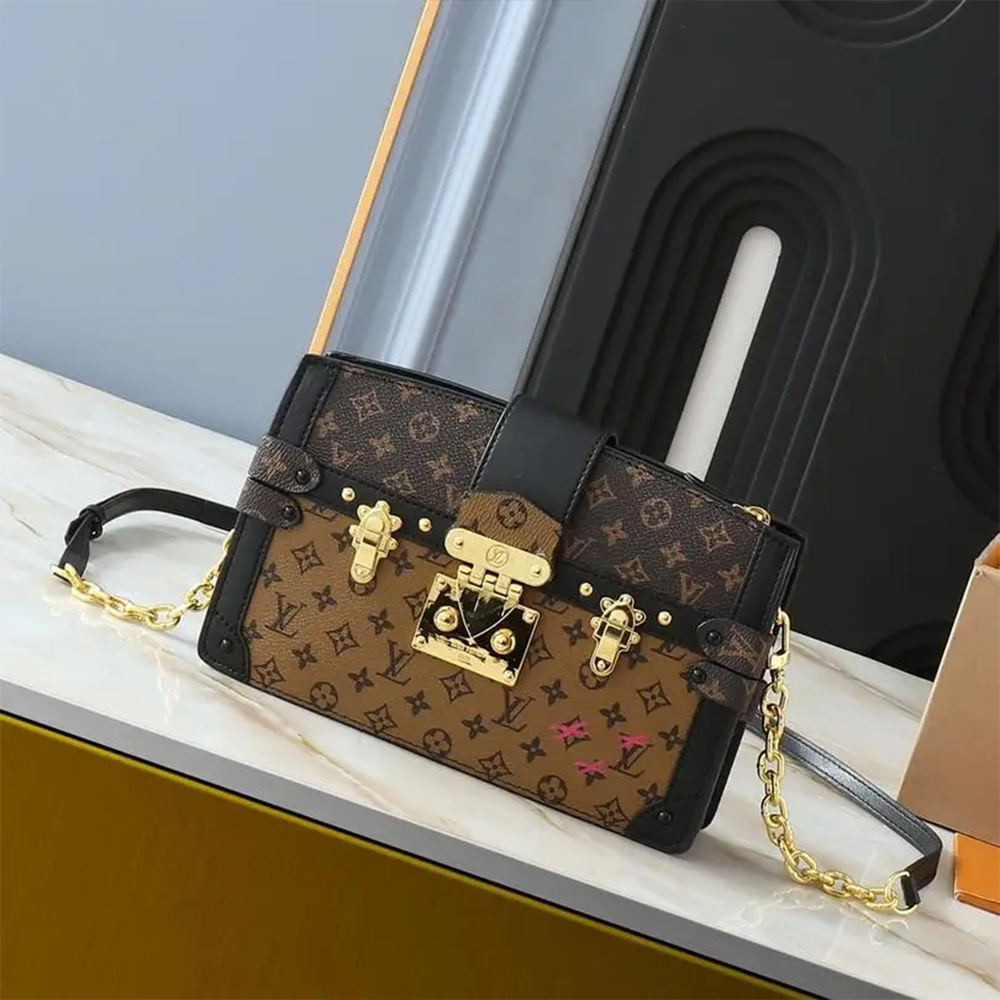 Louis Vuitton LV Trunk Clutch Box Bag Clutch Shoulder Crossbody Bag