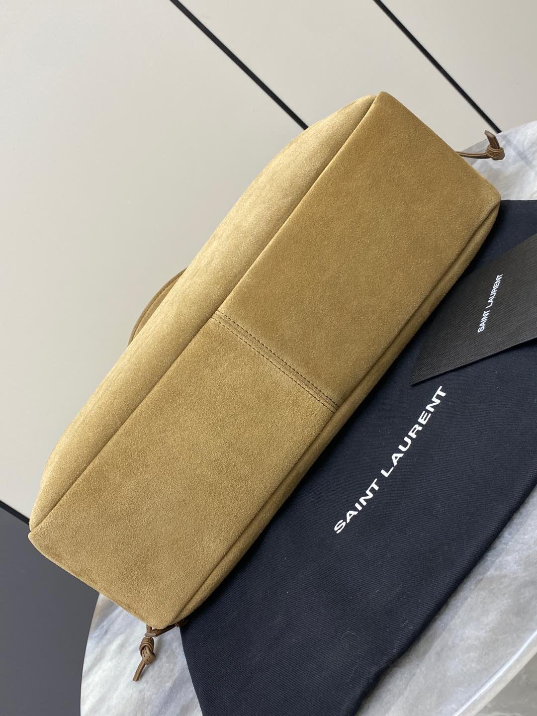 Saint Laurent YSL JAMIE suede shopping bag