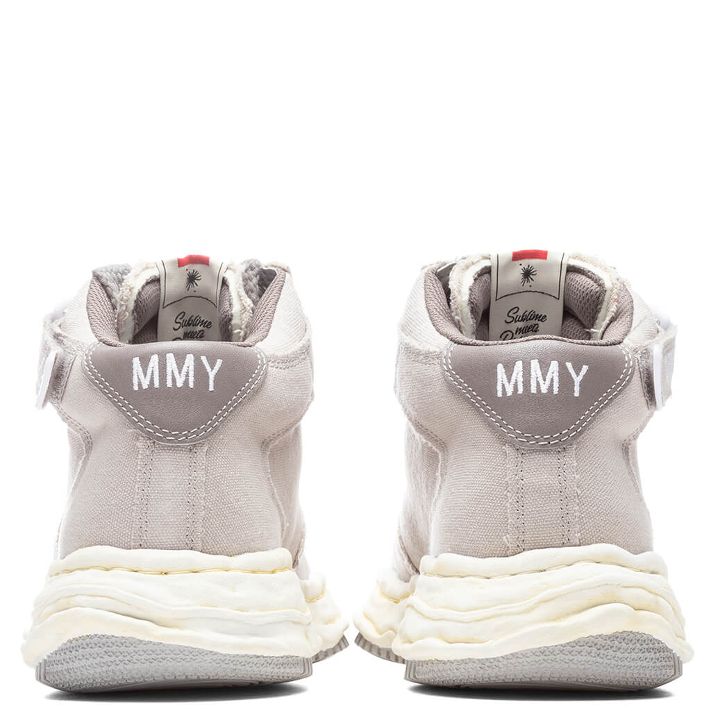 MIHARA YASUHIRO Wayne High OG Sole Washed Canvas Sneaker - Grey