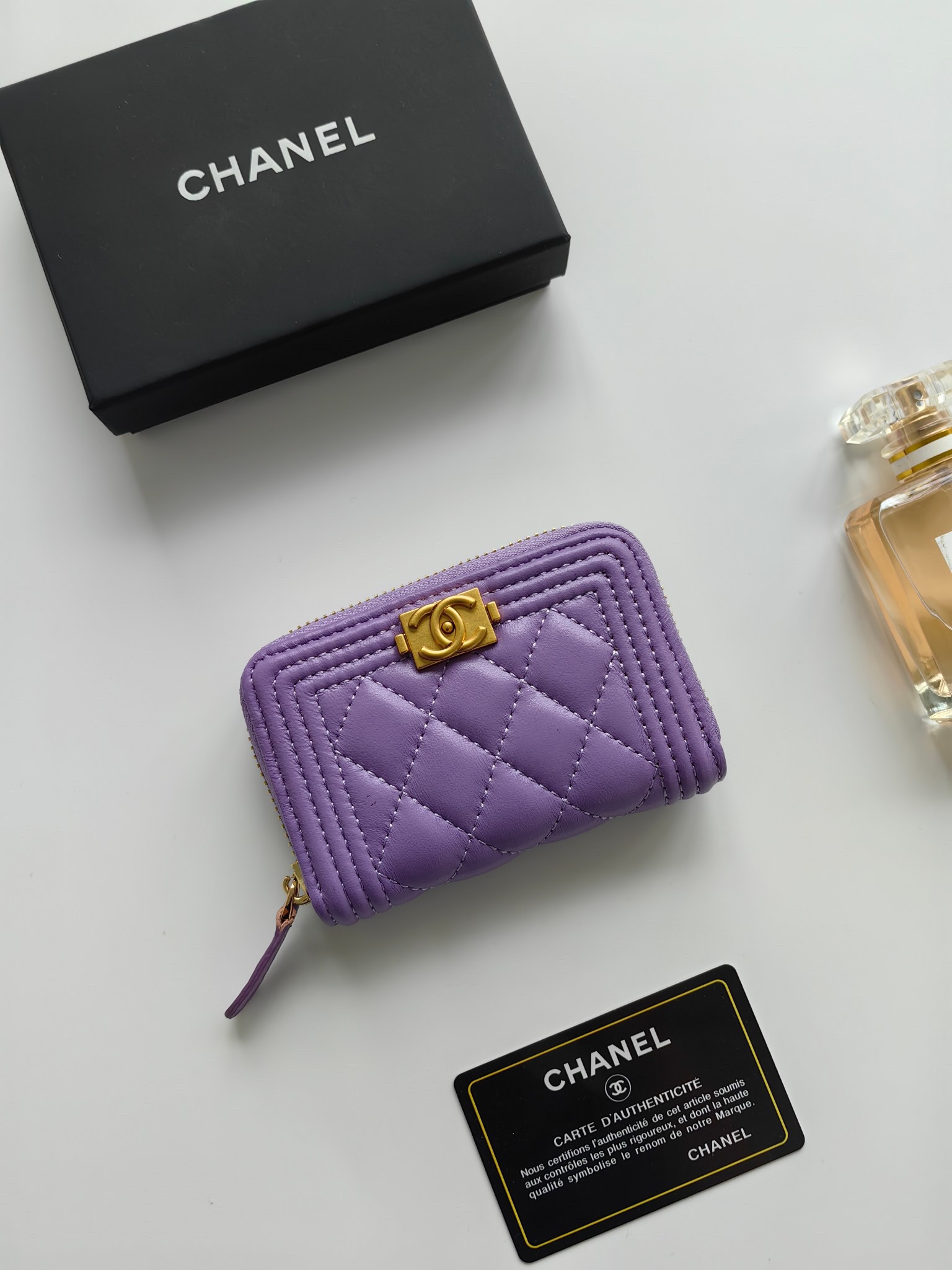 Chanel card holder coin purse