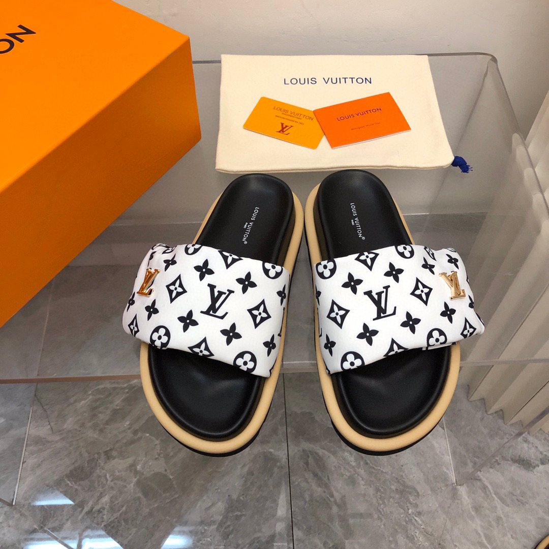 Louis Vuitton LV Pollow Nylon Velcro Slide Sandal