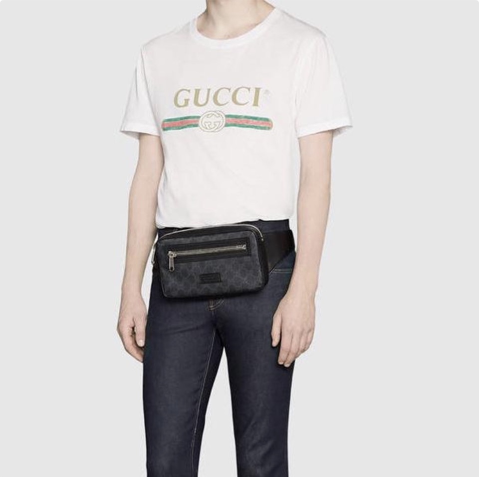 Gucci Canvas & Leather Waist bag