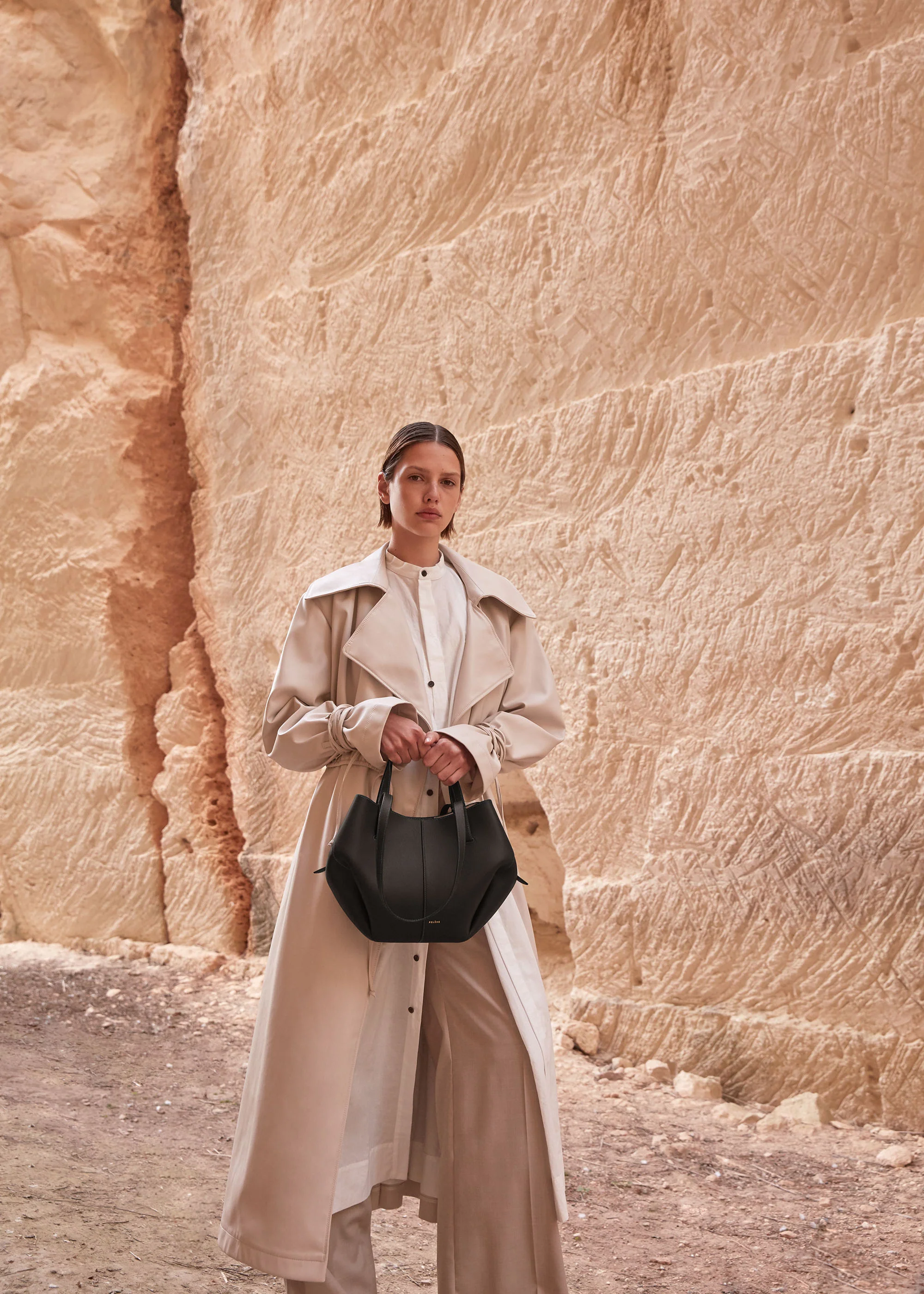 Polène Cyme Mini - Textured Black