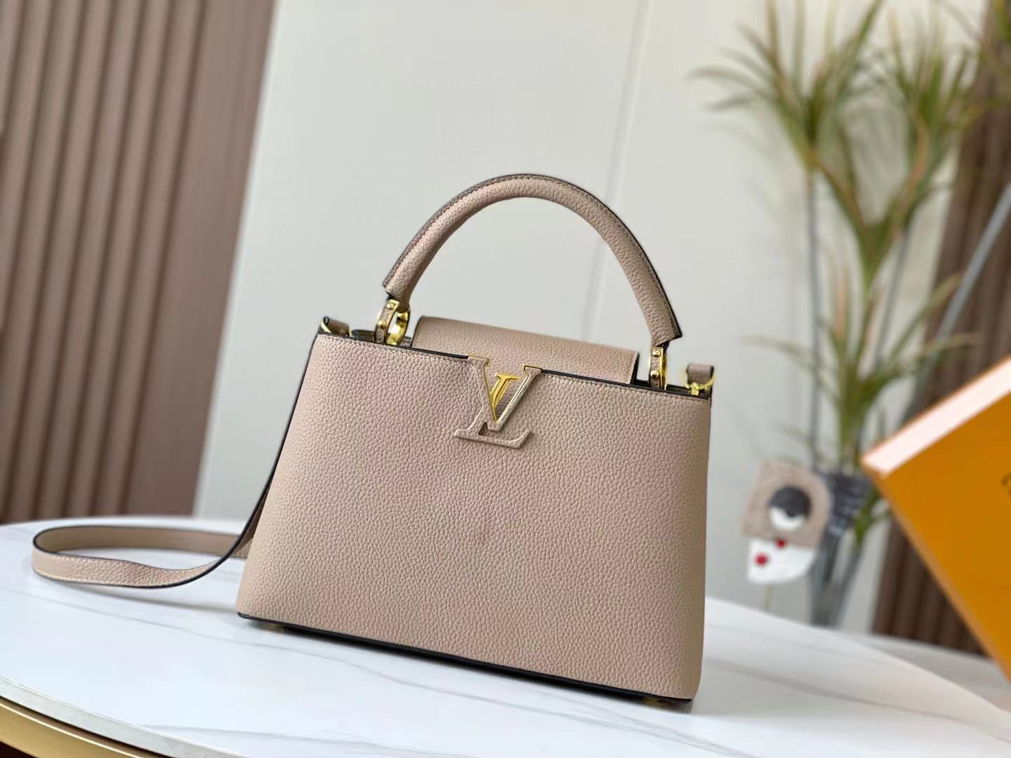 Louis Vuitton LV Capucines Strap Shoulder Bag Handbag