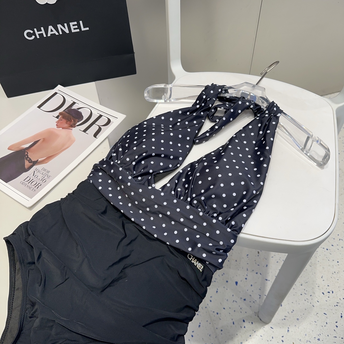 Chanel one piece Swimsuit Swimwear