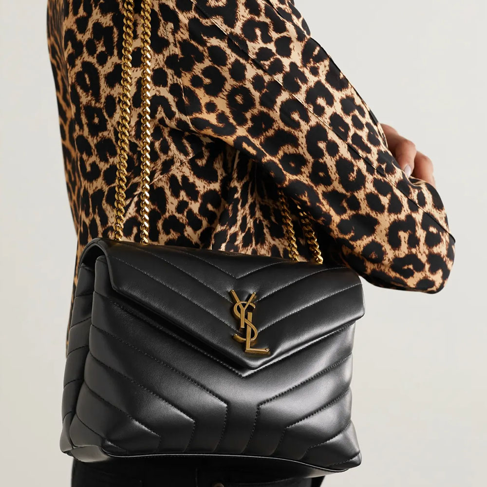 SAINT LAURENT Loulou small leather