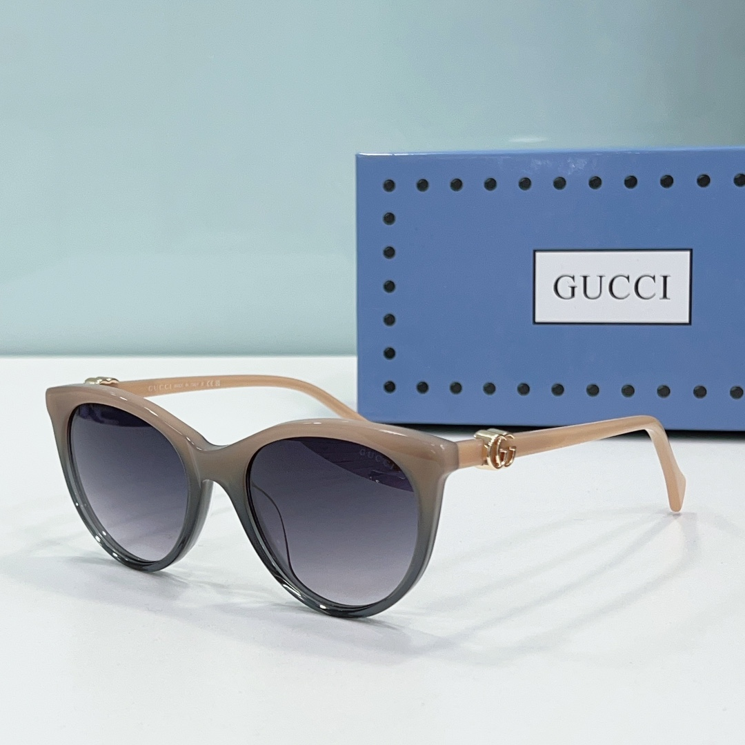 Gucci  Mirror leg Double G Logo  sunglasses Top quality