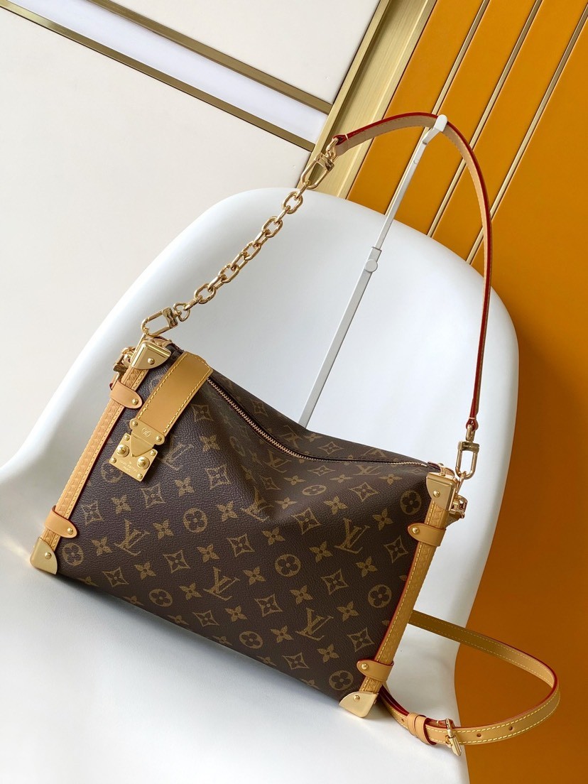Louis Vuitton LV side trunk large handbag