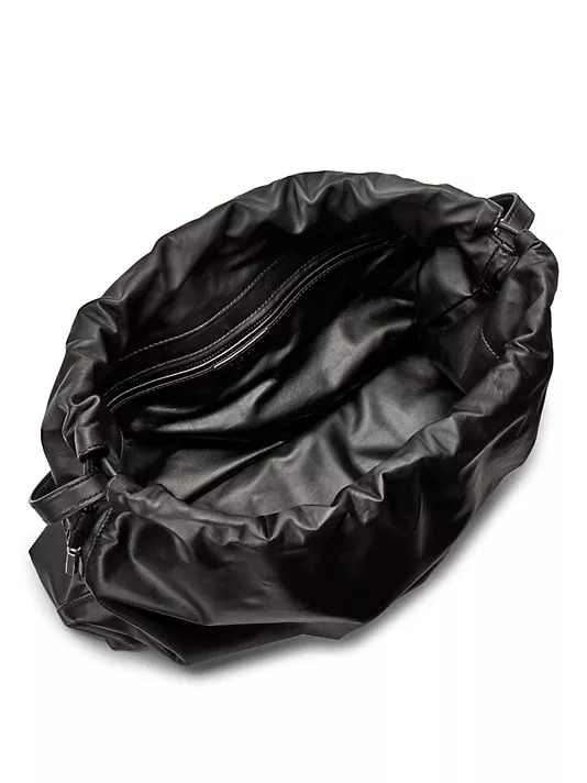 The Row  Angy Leather Hobo Bag