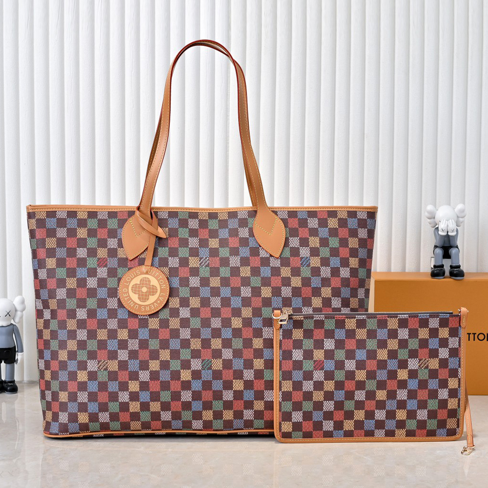 Louis Vuitton Nevereverull Coated Canvas Tote Bag