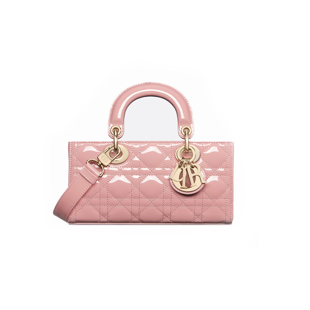 Dior Small LADY D-JOY Handbag Cherry Red