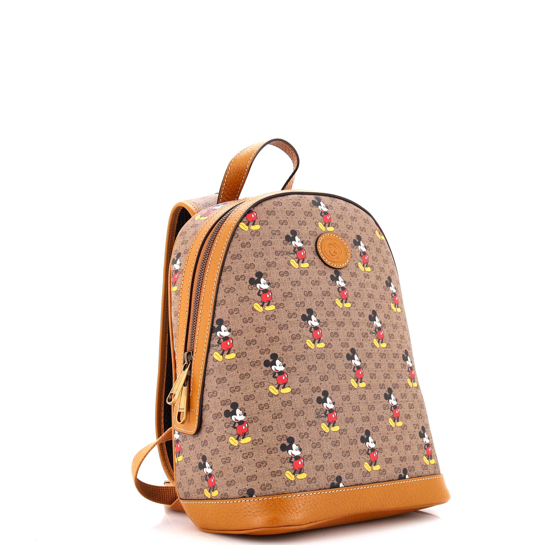 Gucci Disney Mickey Mouse Backpack Printed Mini GG Coated Canvas Small