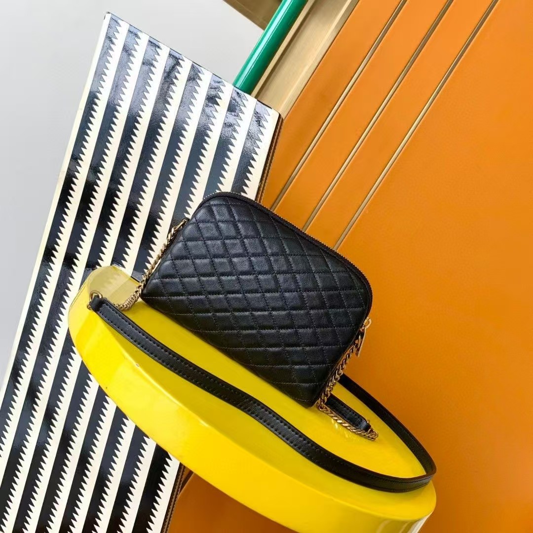 Saint Laurent YSL GABY sheepskin leather camera bag