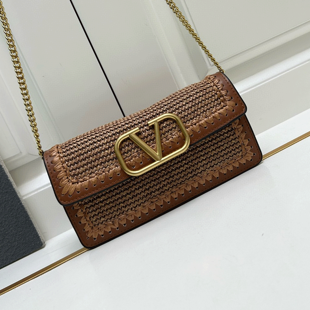 Valentino Raffi Straw Bags