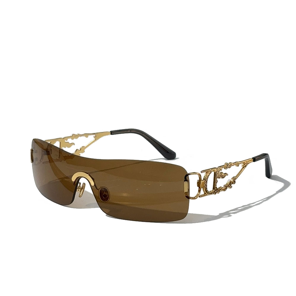 Dior One-piece Rimless Hollow-out Sunglasses Top quality