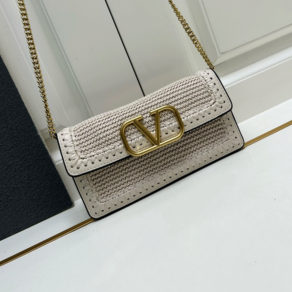 Valentino Raffi Straw Bags