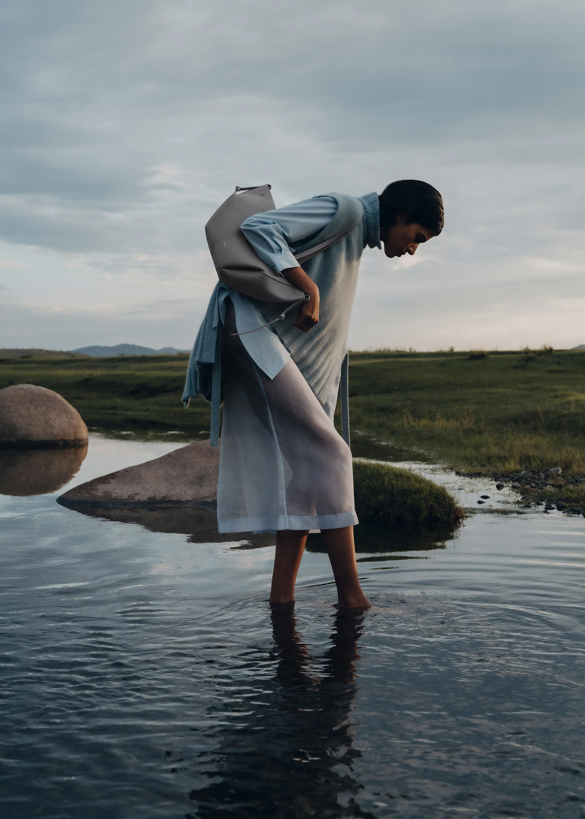 Polène Cyme Mini - Textured Stone