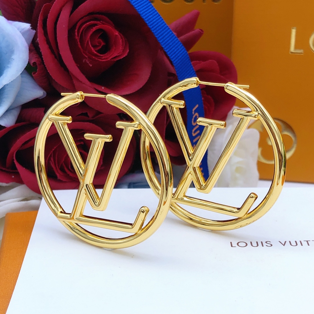 Louis Vuitton LV Circle Earrings Jewelry