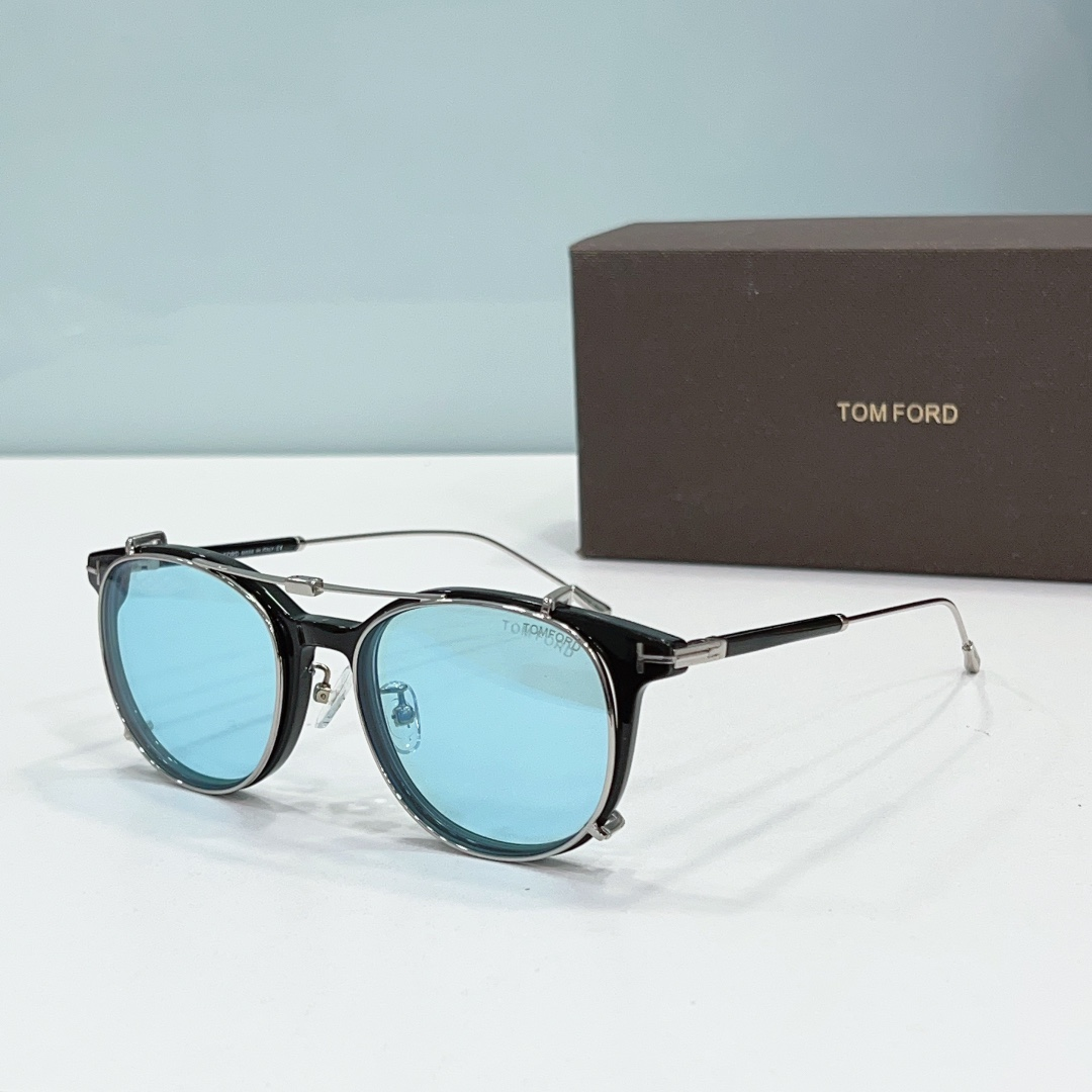 Tom Ford Round Metal Thin Frame Sunglasses Top Quality