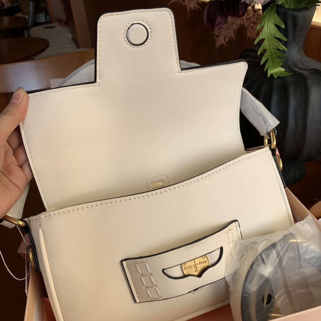 Miumiu Penny leather bag