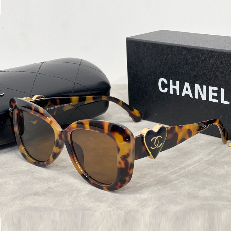 Chanel heart logo sunglasses