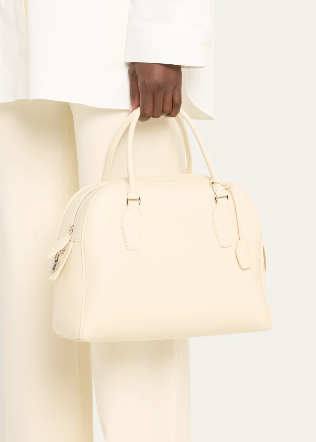 THE ROW India 12.00 Top Handle in Deerskin Leather