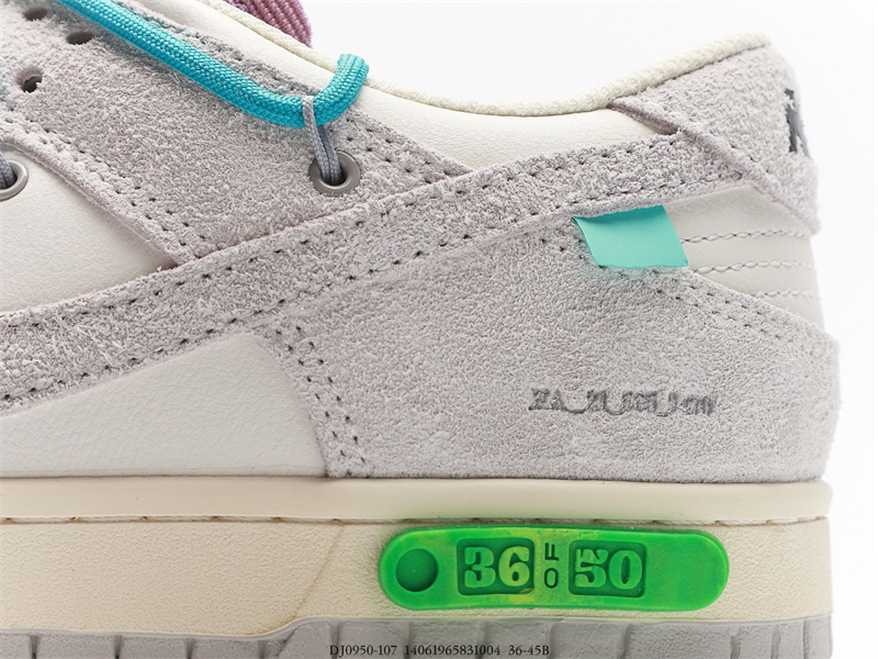 OFF WHITE X Nike Dunk SB Low The 50 NO.36 DJ0950-107