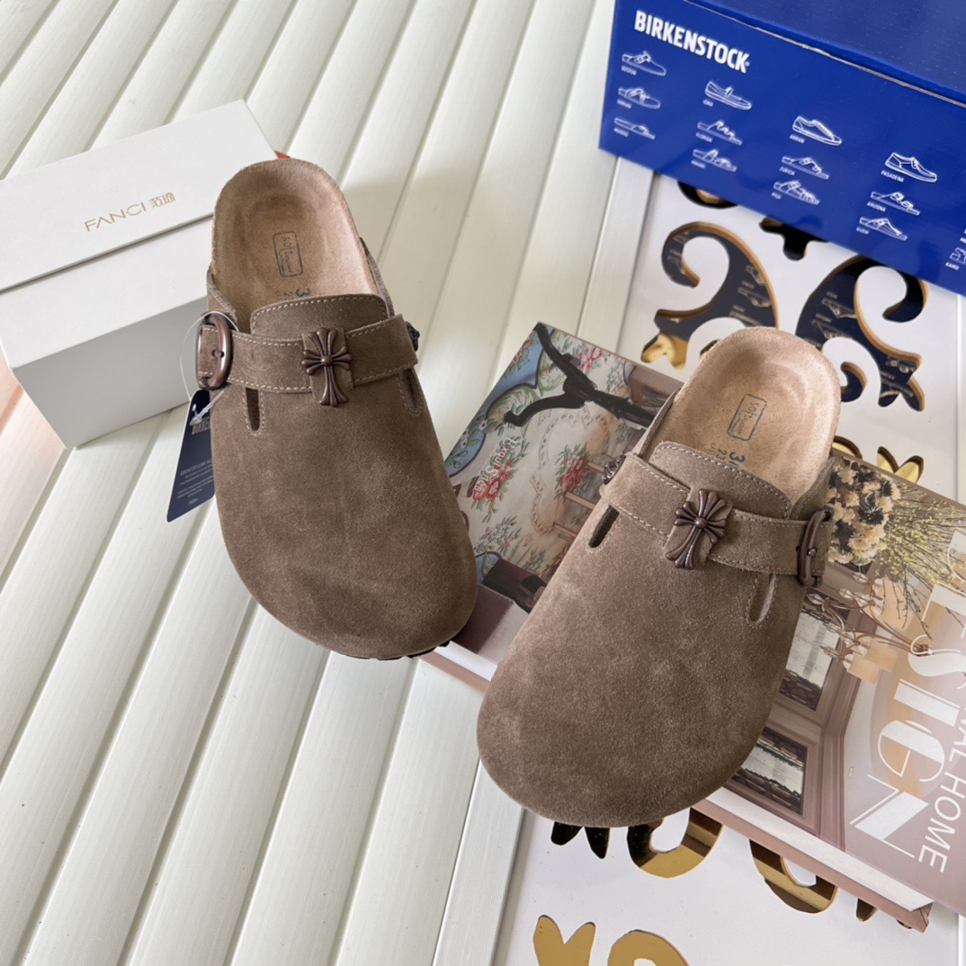 Brickenstock Chrome Hearts co-branded slippers