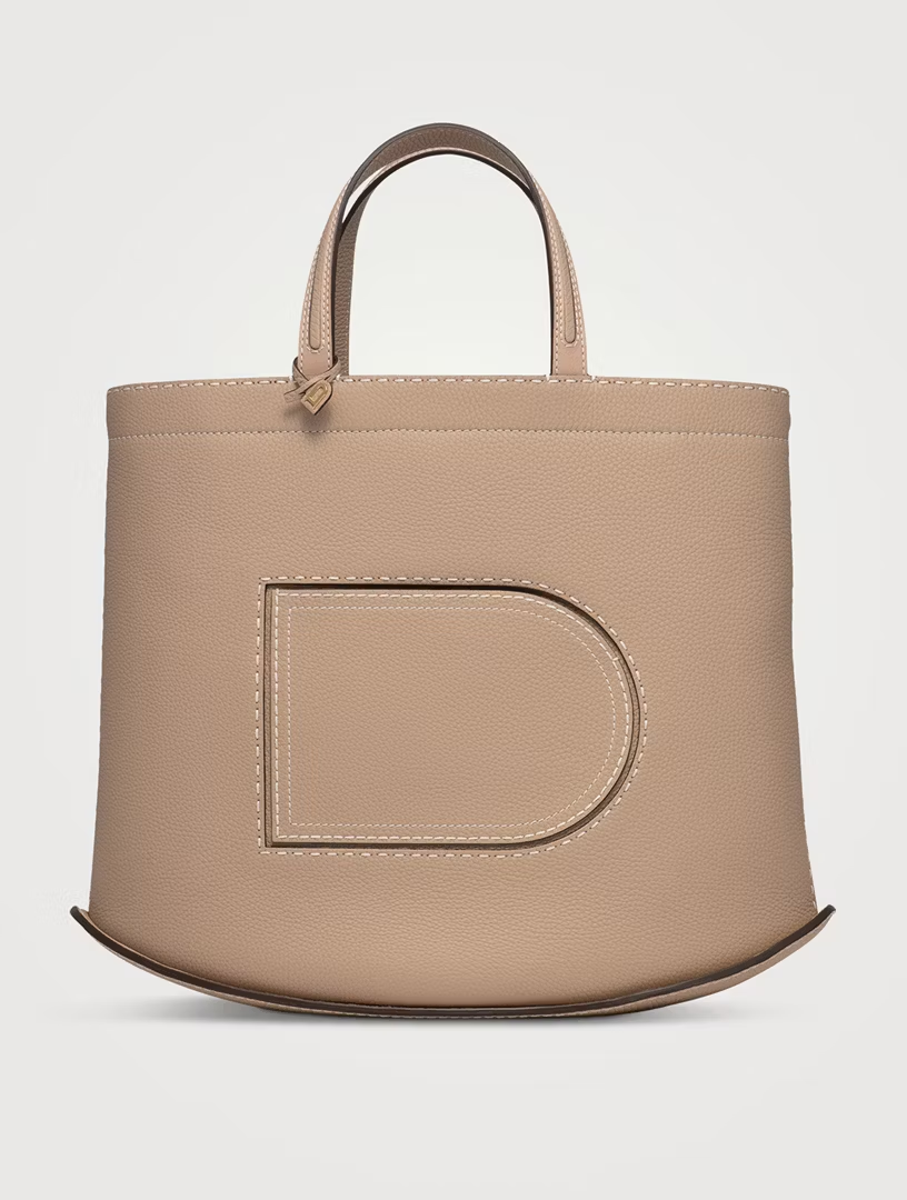 DELVAUX Pin Cabas - Taurillon Soft Surpiqué Box