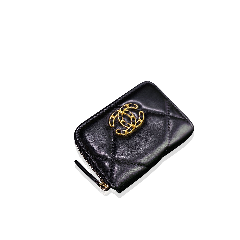 Chanel Lambskin Zip Coin Purse