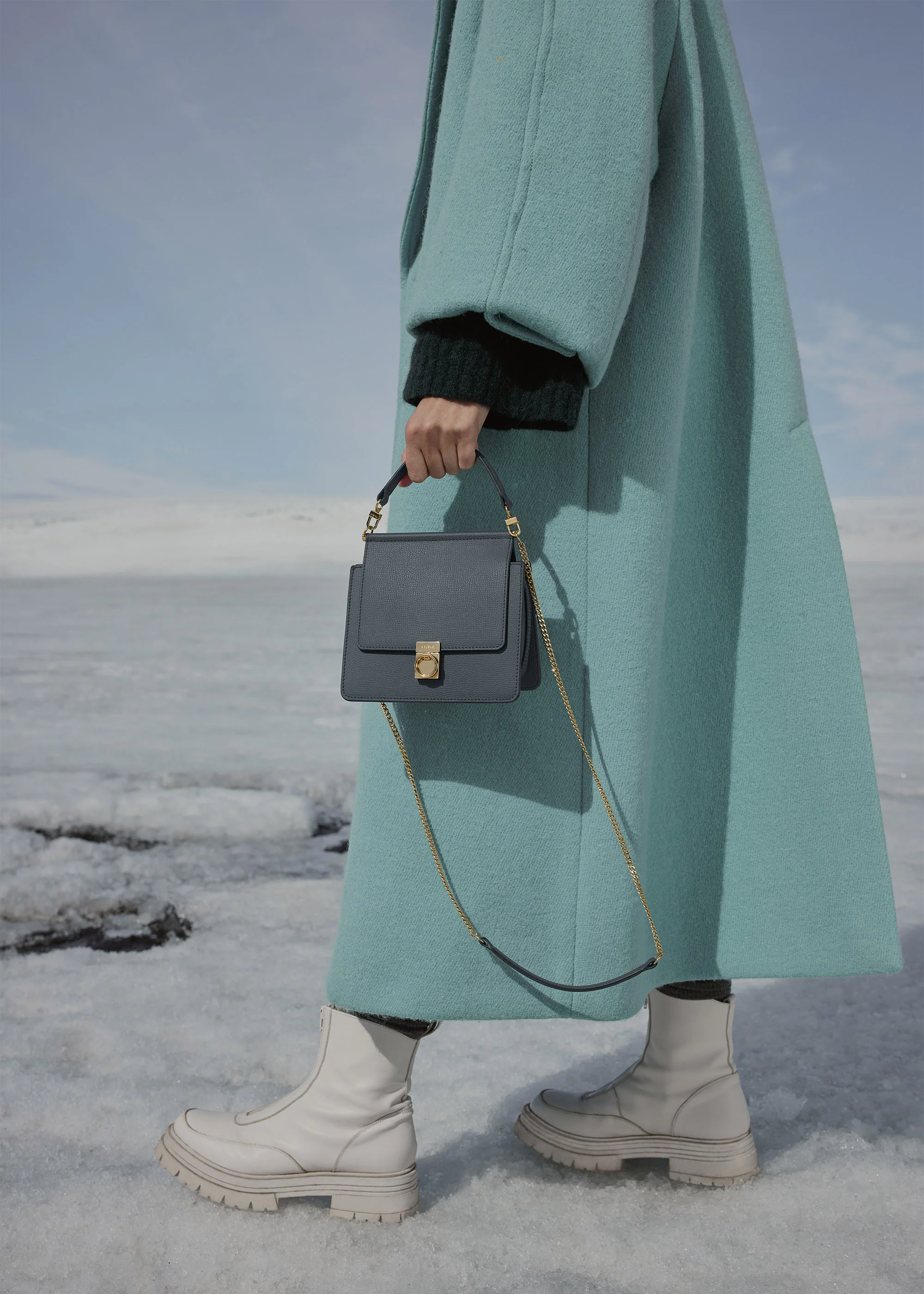 Polène Numéro Sept Mini - Textured Midnight Blue