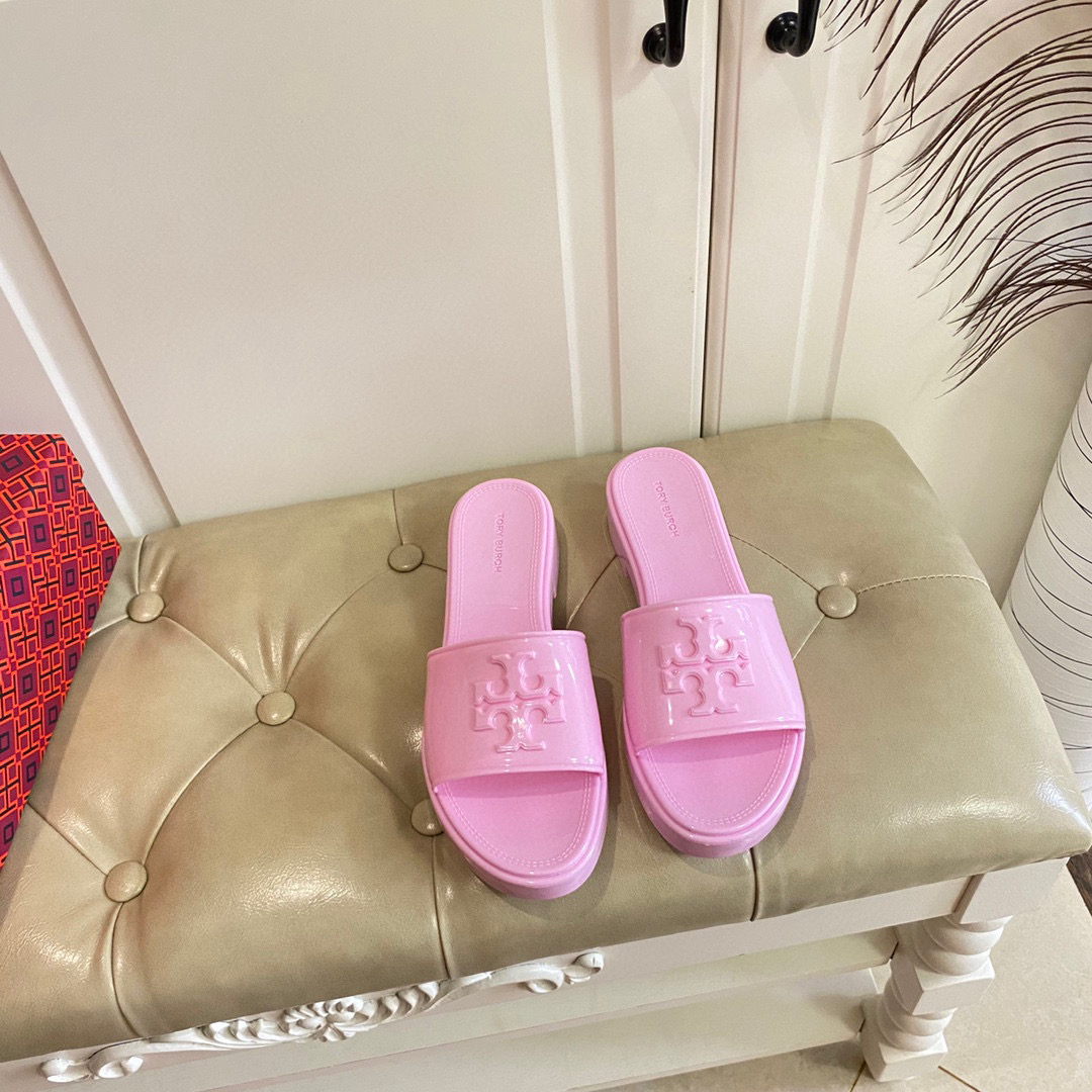 Tory Burch Rubber  Fashion Flip-flops Sandals Slide
