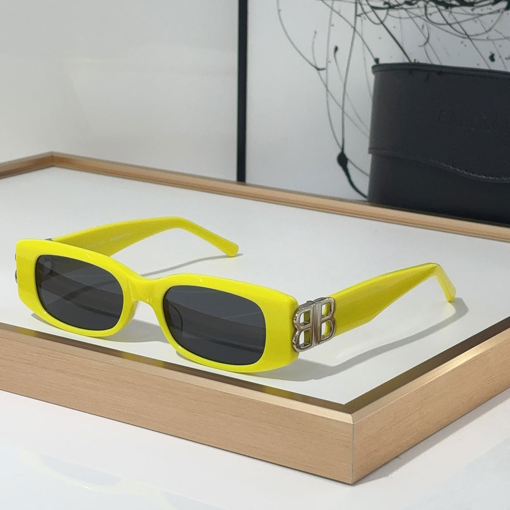 Balenciaga Mirror leg Hollowed Out Logo sunglasses Top quality