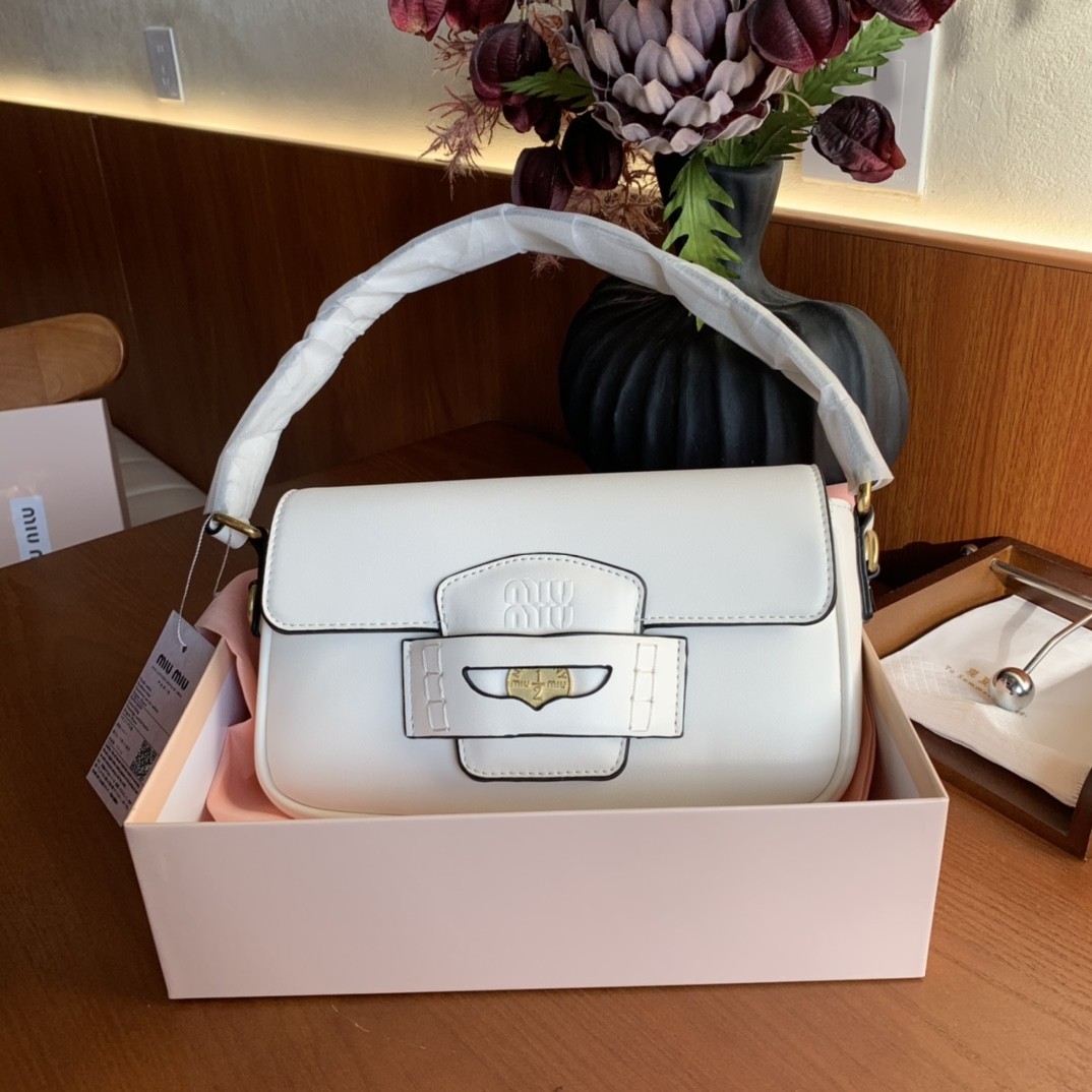 Miumiu Penny leather bag