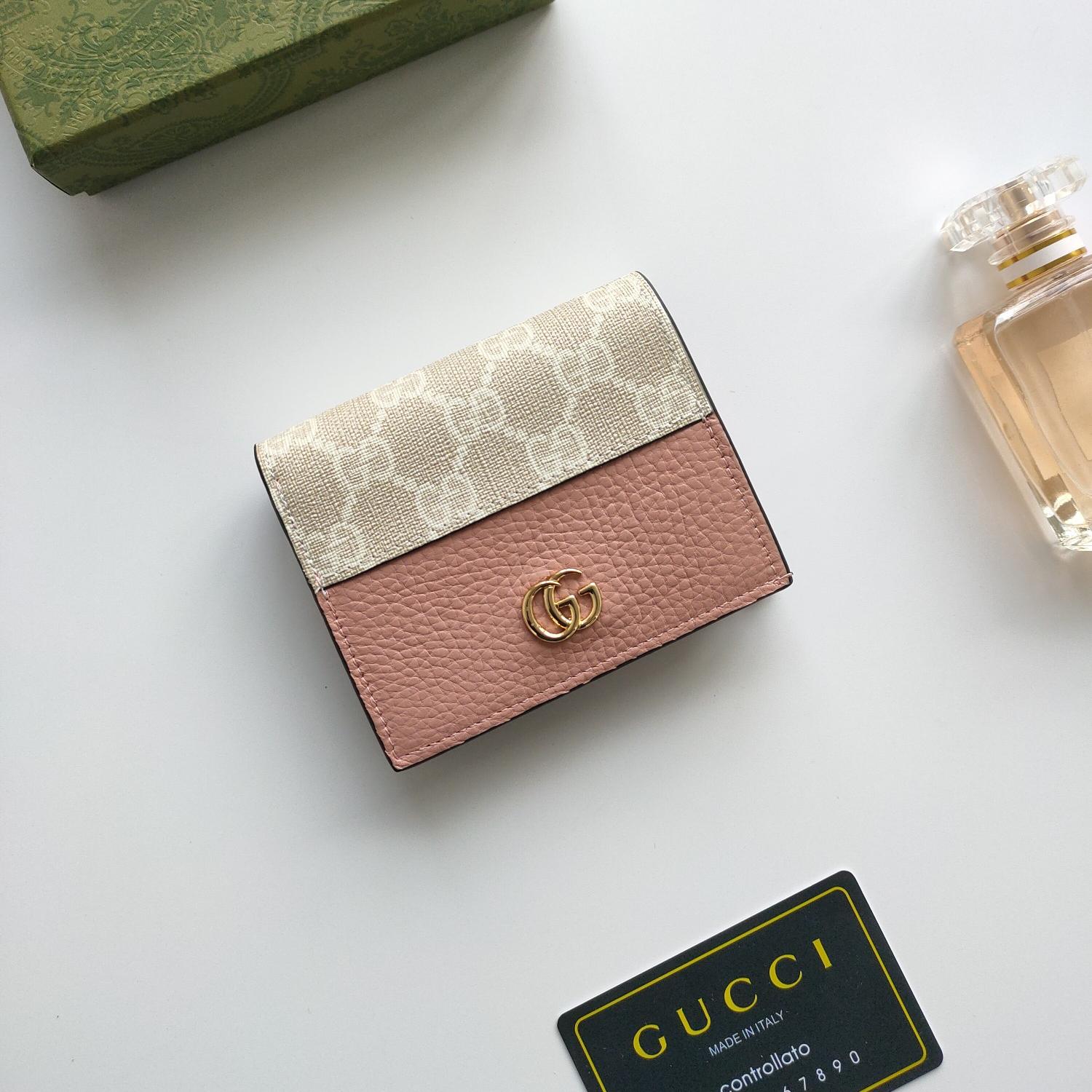 Gucci Unisex GG Marmont Card Case Wallet