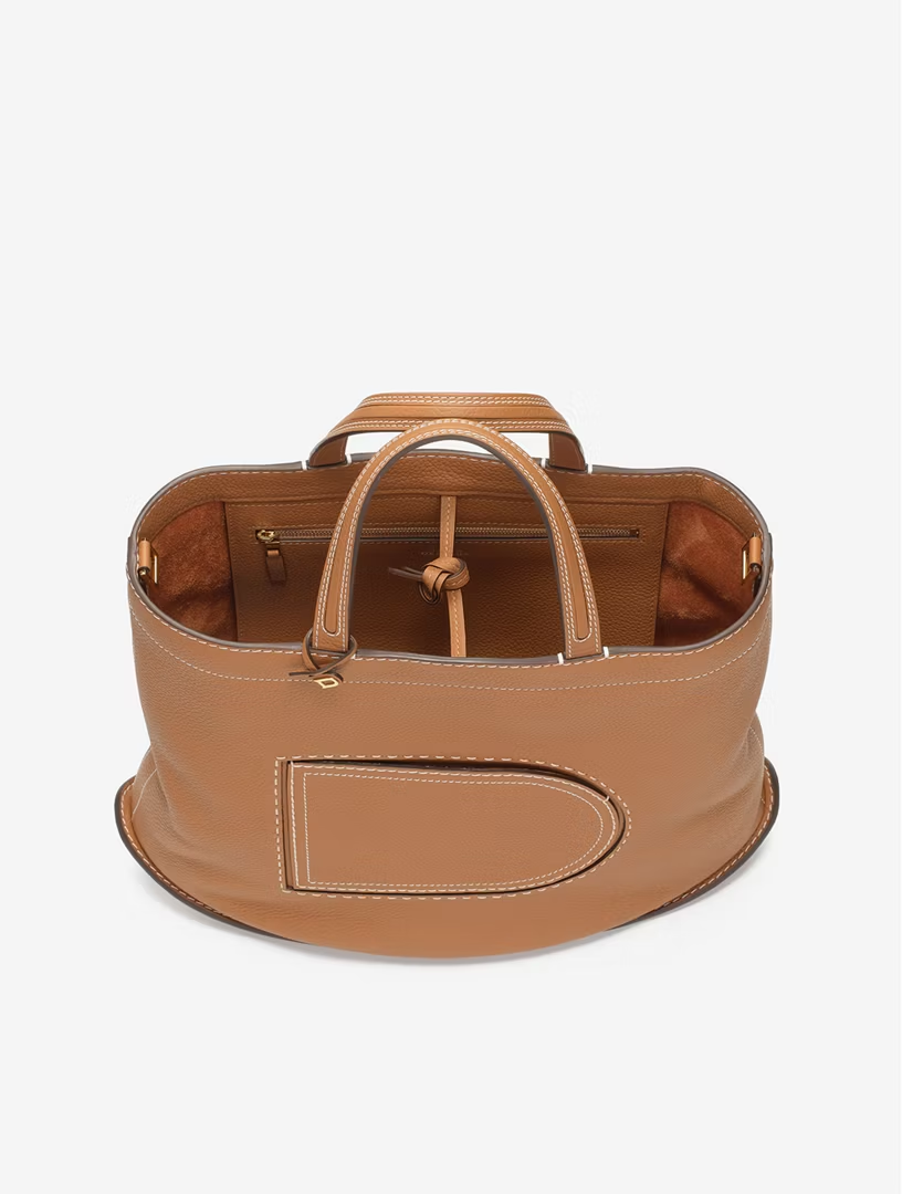 DELVAUX Pin Cabas Taurillon Soft Surpiqué
