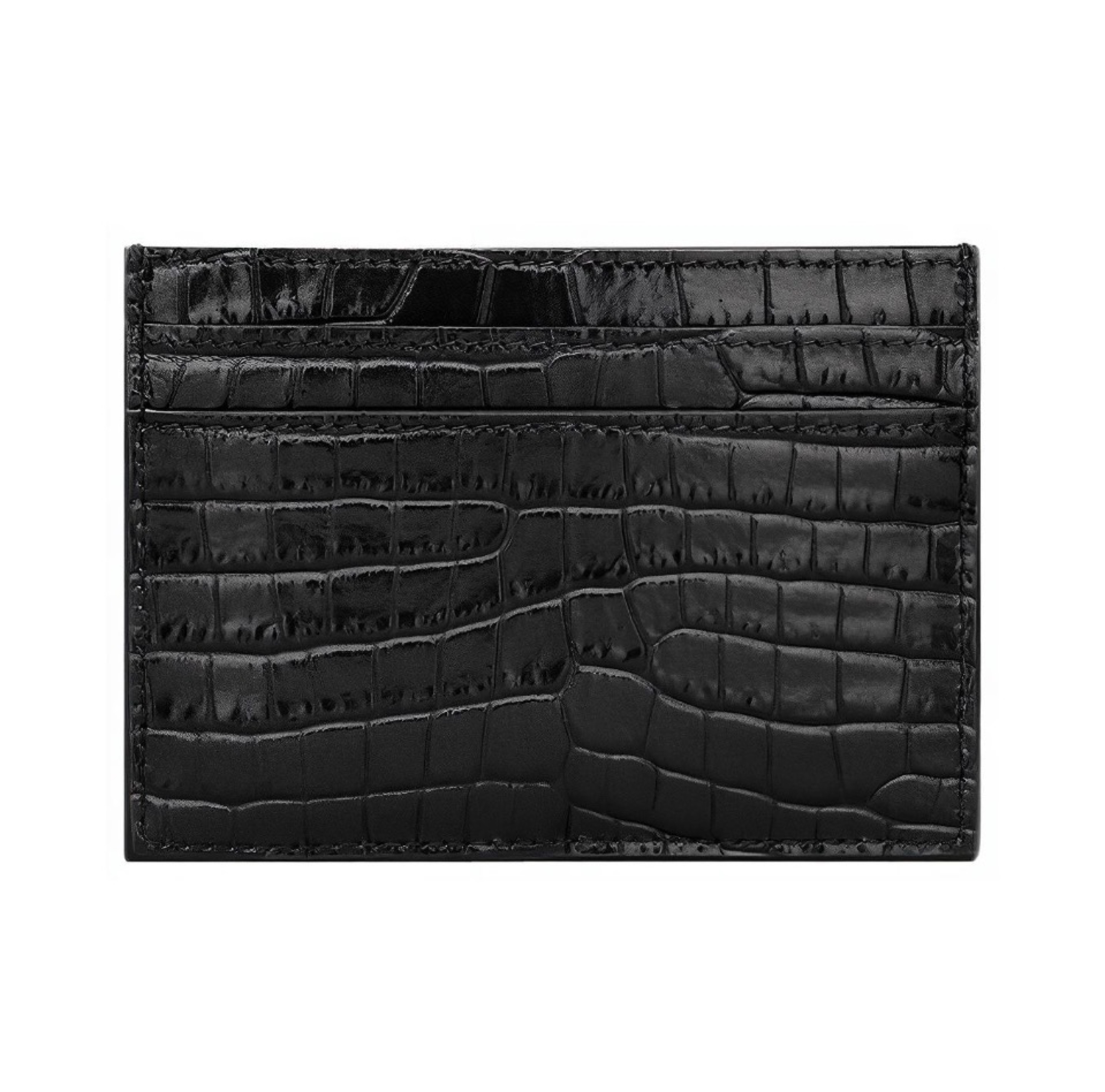 Saint Laurent YSL Crocodile Print Card Bags