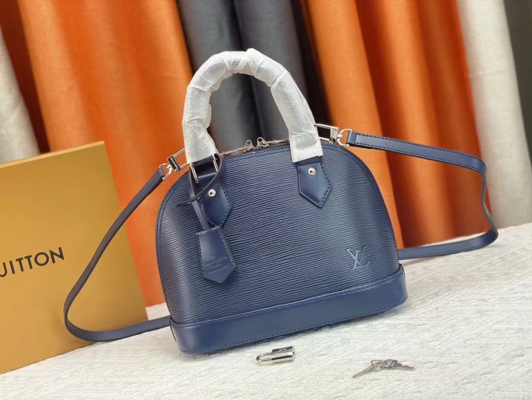 Louis Vuitton Alma BB 2way bag Epi Leather Indigo