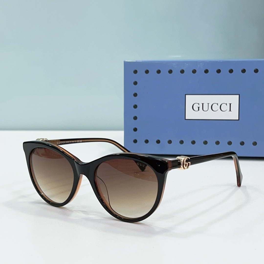 Gucci Mirror leg Double G Logo sunglasses Top quality