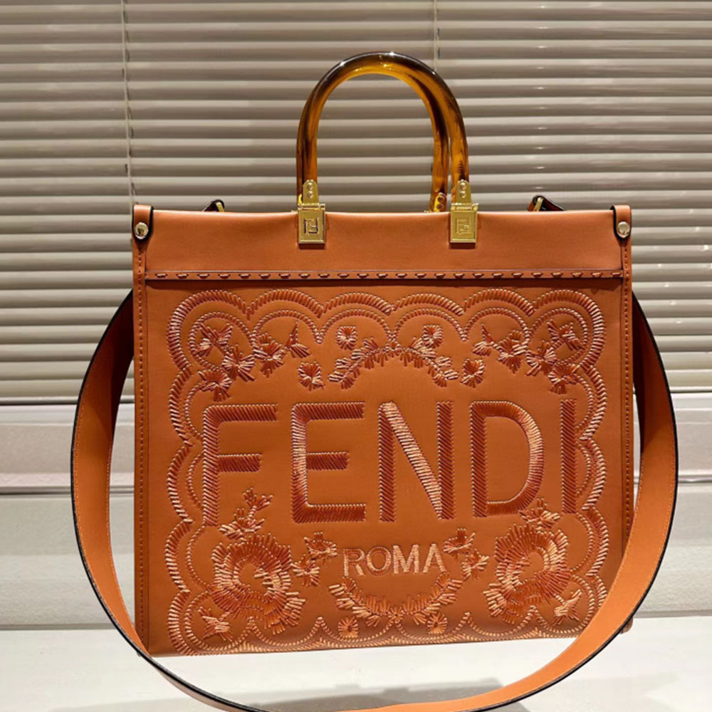FENDI Sunshine Flower Embroidery Bag Medium
