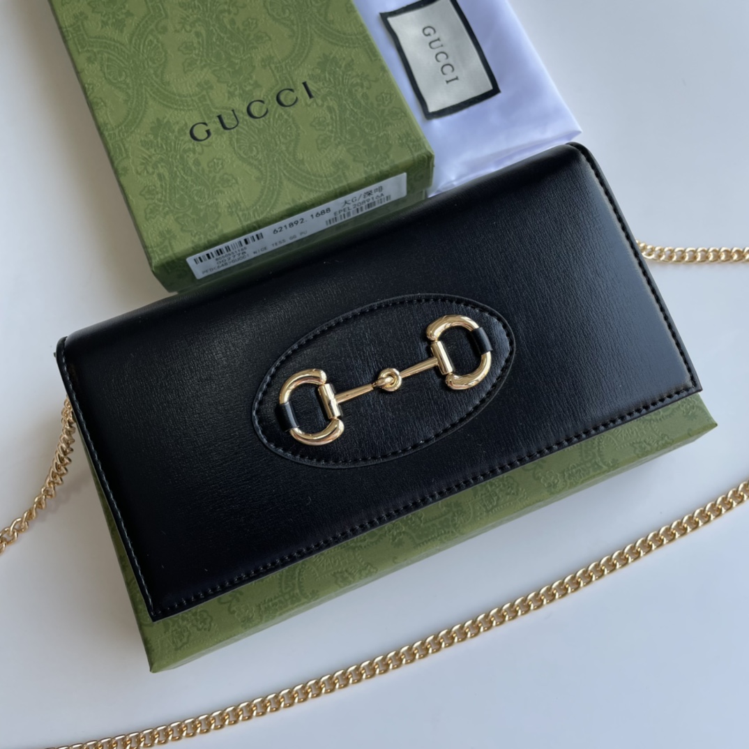 Gucci 1955 Horsebit Chain Wallet
