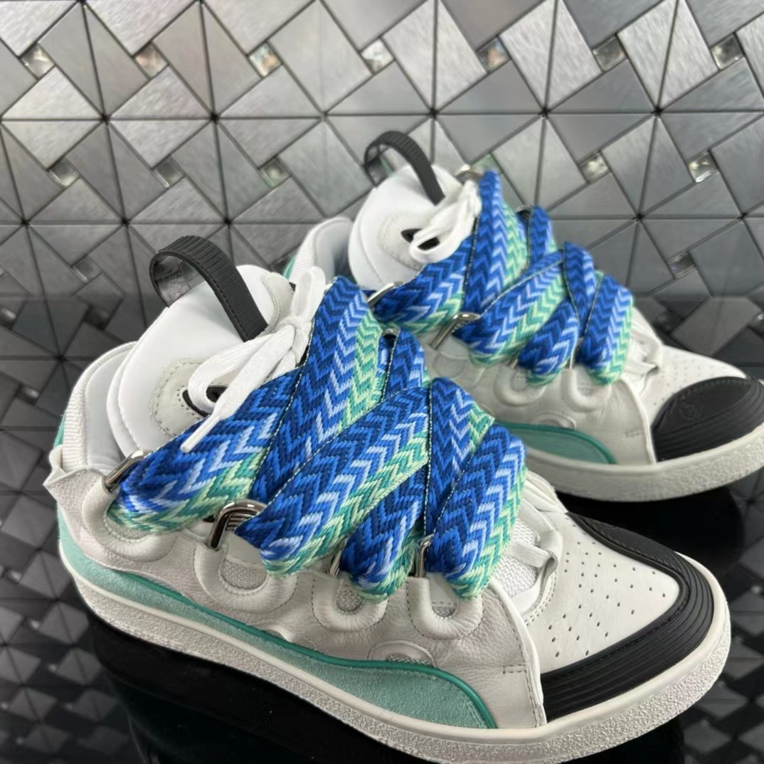 Lanvin LEATHER CURB SNEAKERS