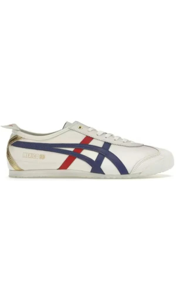 Asics Mexico 66 White Dark Blue Gold